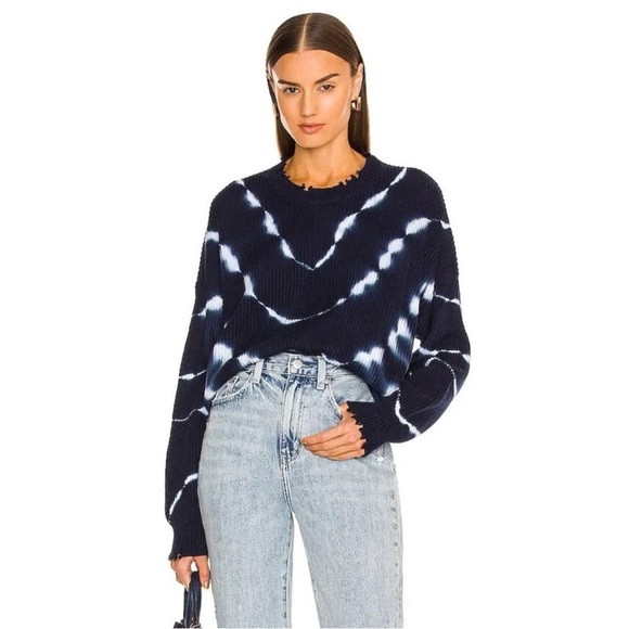 SOLD Pistola | Women’s Eva Tie Dye Distressed Sweater Size XS Cotton NWT - Picture 1 of 7